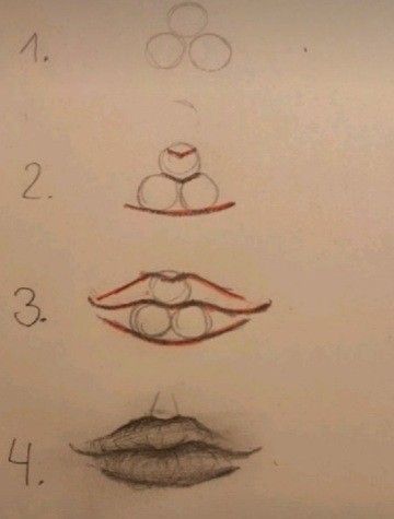 Bibir Art, How To Draw A Mouth Step By Step, Mouth Drawing Tutorial, Lip Drawings, Unorganized Idea, Mouth Drawing, Nose Drawing, Cool Pencil Drawings, Lips Drawing