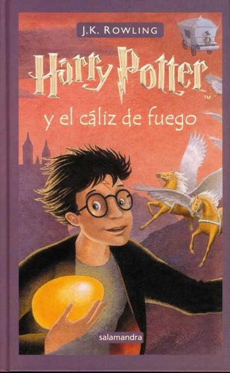 J.K. Rowling. Harry Potter y el Cáliz de Fuego. (4/7 Harry Potter). 2000. Infantil y Juvenil Ron Y Hermione, Harry Potter Bellatrix Lestrange, Harry Potter Book Covers, Harry Potter Goblet, Imprimibles Harry Potter, Harry Potter Charms, Harry Potter Illustrations, The Goblet Of Fire, Slytherin Harry Potter