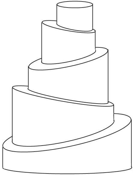 Fondant Templates, Cake Dutchess, Cake Sketch, Wedding Coloring Pages, Cake Drawing, Cake Base, Cake Templates, Cake Illustration, Patterned Cake