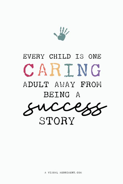 Every child is one caring adult away from being a success story | Sweet motivational quote for teachers, support staff and of course parents of kids | A Visual Merriment | teacher quote, inspirational teacher quotes, caring for children, parenting quote, teacher sayings. teacher letter board sayings Teacher Letter Board, Thank A Teacher Quotes, Amazon Wishlist Ideas, Teacher Positivity, Letter Board Sayings, Words For Teacher, Christmas Gift For Teachers, Teacher Sayings, Motivational Quotes For Teachers