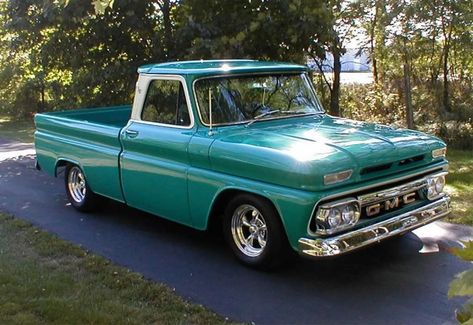 Pic Request: teal/turquoise (stock color) trucks - Page 2 - The 1947 - Present Chevrolet & GMC Truck Message Board Network 1966 Chevy Truck, Gmc Suv, Studebaker Trucks, C10 Chevy Truck, Gmc Pickup, Old Pickup Trucks, Antique Trucks, Classic Pickup Trucks, Classic Truck