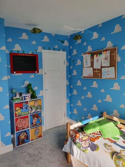 Clarissa Gourley Toy Story Bedroom Ideas, Toy Story Bedroom, Toy Story Nursery, Andys Room, Toy Story Room, Casa Disney, Kids Bedroom Ideas, Disney Rooms, Toddler Boys Room