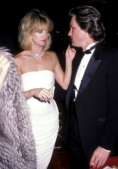 Goldie Hawn & Kurt Russell Through the Years: Then vs Now Goldie Hawn Kurt Russell, Bogie And Bacall, Classic Film Noir, Celebrity Couple, Longest Marriage, Eddie Fisher, Kurt Russell, Noir Movie, Then Vs Now