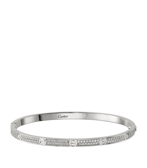 Silver Cartier Bracelet, Cartier Love Bracelet Diamond, Diamond Love Bracelet, Cartier Diamond Bracelet, Cartier White Gold, Cartier Diamond, Cartier Gold, Pave Bracelet, Bracelets Gold Diamond