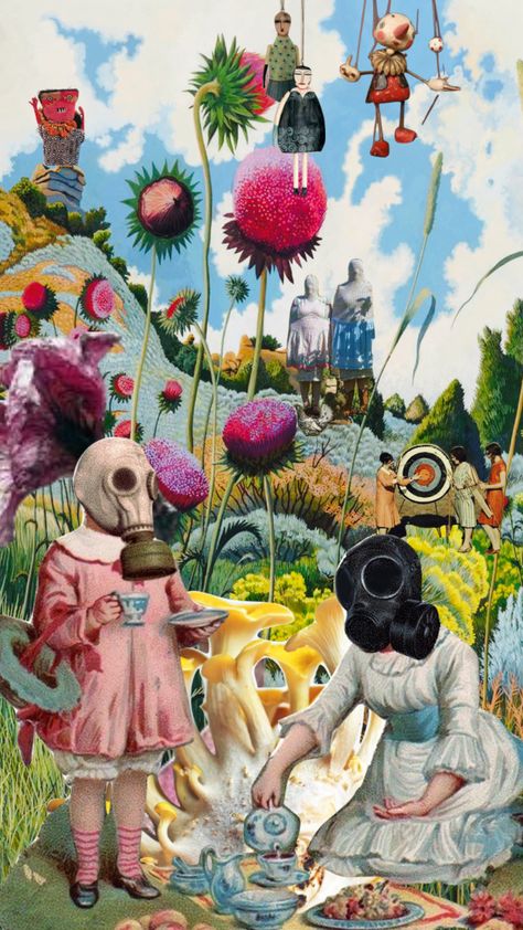 Dadaism Art, Surreal Flowers, Surrealist Collage, Surreal Collage Art, Surealism Art, Surreal Collage, Surrealism Painting, Collage Poster, Alien Art