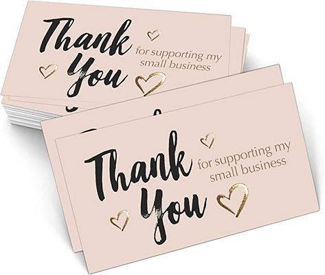 Gold Foil Business Card, Package Inserts, Gold Foil Business Cards, Foil Business Cards, Card Machine, Business Notes, Small Business Cards, Thank You Card Design, Business Thank You Cards