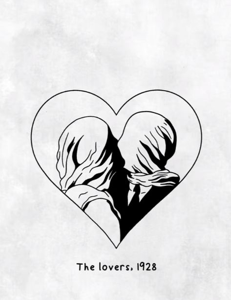 Secret Lovers Tattoo, Soul Ties Drawing, Cold Heart Tattoo, Cuarto Dark, Hopeless Romantic Tattoo, Tie Drawing, Love Symbol Tattoos, Tender Kiss, Romantic Tattoo