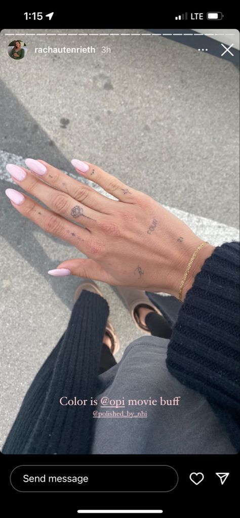 For Holding Hand Tattoo, Small Hand Tattoos Writing, Hand Letter Tattoos For Women, Hand Tattoo Inspo Women, Ken Eurich Hand Tattoos, Sofia Richie Hand Tattoo, Hand Tattoos Small Simple, Initial On Hand Tattoo, Tiny Tooth Tattoo