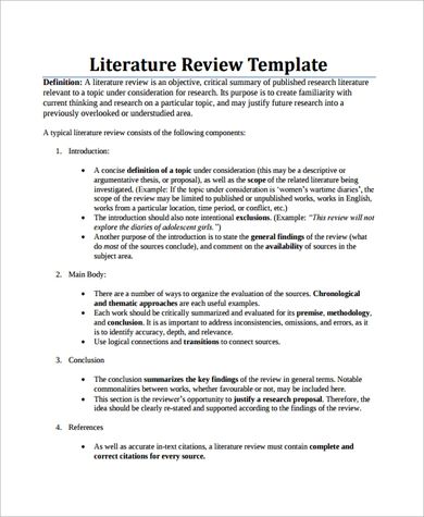 FREE 7+ Sample Literature Review Templates in PDF | MS Word Organisation, Literature Review Template, Somatic Experience, Lit Review, Literature Review Sample, Sociology Major, Review Of Literature, Phd Dissertation, Thesis Defense