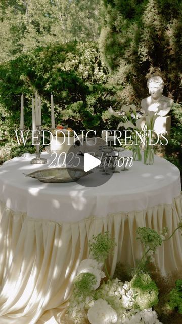 French Weddings on Instagram: "Thank you to everyone who participated in our 2025 wedding trends quiz and to the amazing vendors who brought these trends to life through their recent weddings. Here are some key trends for 2025:

- Vintage Vibes: Retro-inspired elements such as antique garden chairs, silverware or vintage ceramic plates are making a comeback, adding nostalgic charm to modern weddings.

- Drapery Decor: Dramatic drapery is replacing fairy lights, bringing romance and depth to venues.

- 80’s Wedding Dresses: Iconic 80’s silhouettes like bubble sleeves and drop waists are back in style.
Dress @rimearodaky 

- Alternative Desserts: Treats like pie meringue or madeleine cake are taking center stage over traditional cakes.

- Silver Accents: Silver details add a touch of vintage Wedding Trends 2025 Decoration, Pie Meringue, French Weddings, Madeleine Cake, Dessert Alternatives, Vintage Garden Wedding, Antique Garden, Garden Wedding Ideas, Traditional Cakes