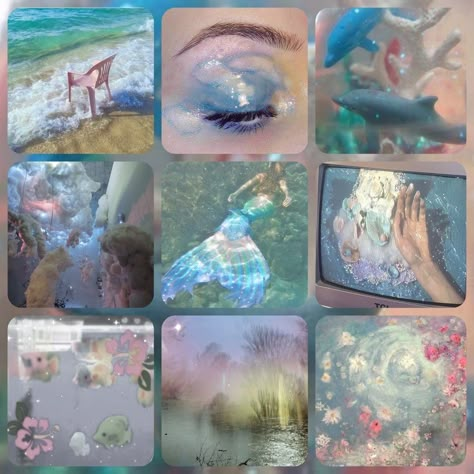 Stars Moodboard, Mermaid Moodboard, Sea Moodboard, Ocean Moodboard, Paranormal Aesthetic, Gemini And Pisces, Adopt Idea, Moodboard Aesthetic, Mermaid Aesthetic