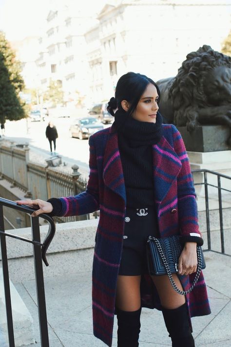 A parisian in America by Alpa R | Orlando Fashion Blogger: A Parisian in Washington DC with Melrose Georgetown Washington Dc Outfit, Alpa Rama, Plaid Jacket Outfit, Dc Trip, Dc Fashion, Winter Inspo, Chanel Belt, Business Casual Outfits, Mode Inspiration