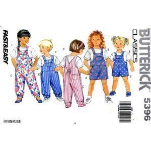 Toddler Sizes 1-2-3, Children's Jumper Toddler Sewing Patterns, Toddler Overalls, Boy Sewing, Childrens Sewing Patterns, Top Sewing, Girls Jumpers, Summer Outfits Kids, Butterick Pattern, Butterick Sewing Pattern