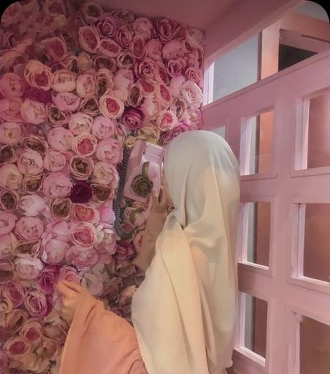 muslim girl in pink Pink, Attitude Status, Wall