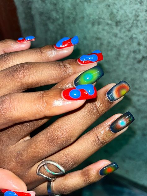 the fashion introvert. on Twitter: "Airbrush is my signature https://t.co/BwBWotEzAb" / Twitter Hippie Nails, Dope Nail Designs, My Signature, Beautiful Nail Designs, Dream Nails, Fire Nails, Funky Nails, Types Of Nails, Dope Nails