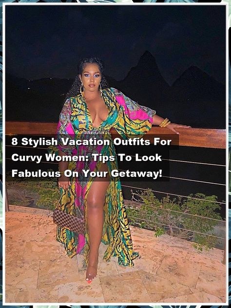 Discover the ultimate guide to vacation outfits for curvy women with our curated list of 8 stylish looks that will have you feeling fabulous on your getaway! From breezy dresses to chic swimwear, we provide tips and inspiration to help you embrace your curves while staying trendy. Whether you're lounging on the beach or exploring a new city, these outfits are designed to flatter and boost your confidence. Get ready to turn heads on your next adventure! Curvy Vacation Outfits, Plus Size Beach Outfits Vacations, Stylish Vacation Outfits, Plus Size Vacation Outfits, Outfits For Curvy Women, Plus Size Beach Outfits, Chic Swimwear, Chic Resort Wear, Plus Size Vacation