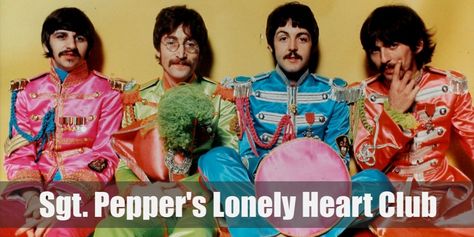 Sgt Pepper LOnely Hearts Club (The Beatles) Costume Beatles 1967, Michael Sowa, Sgt Peppers Lonely Hearts Club Band, Beatles Sgt Pepper, Red Album, Beatles Albums, Peter Blake, Lonely Hearts Club, With The Beatles