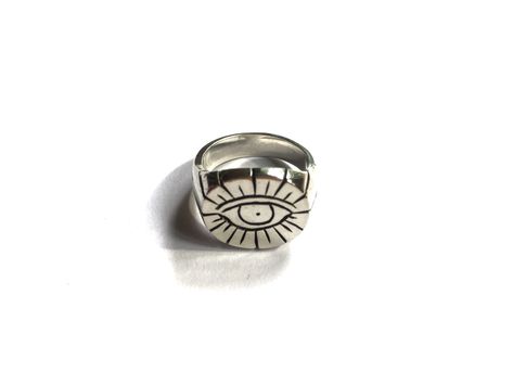 Handmade Gifts, Eye Signet Ring, Seeing Eye, Signet Rings, Signet Ring, Class Ring, Silver Rings, Etsy Shop, Ring