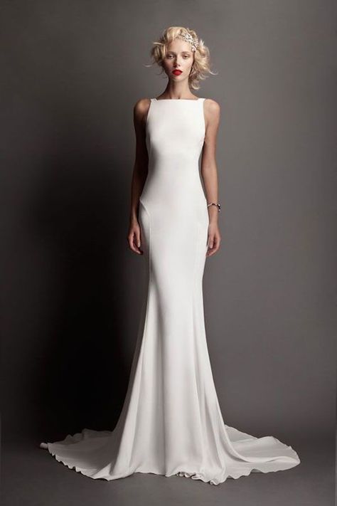 Simple Square Neckline Wedding Dress, Boatneck Wedding Gown, Round Neck Wedding Dress, Hollywood Glamour Wedding Dress, Classic Elegant Wedding Dress, Boat Neck Wedding Dress, Wedding Gown Simple Elegant, Minimal Wedding Dress, Timeless Wedding Dress