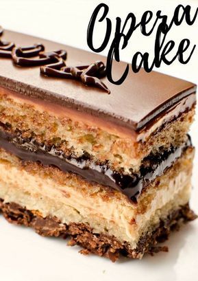 Opera Cake www.pastry-workshop.com Opera Torte, Opera Cake Recipe, Pastry Workshop, Napoleon Dessert, Classic French Desserts, Opera Cake, British Desserts, French Patisserie, Torte Cake