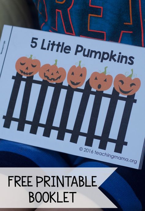 Five Little Pumpkins – Free Rhyme Booklet. This is great for children to have their own copy of the poem to read. Pumpkin Poem, 5 Little Pumpkins, Five Little Pumpkins, October Activities, Halloween Kindergarten, Fall Preschool Activities, Pumpkin Activities, October Crafts, Fall Kindergarten