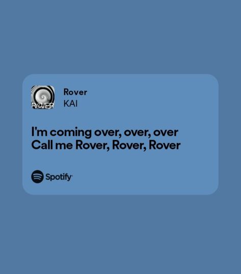 Rover Kai Lyrics, Exo Spotify Lyrics, Rover Lyrics, Exo Lyrics, Rover Kai, Diamonds Lyrics, Kpop Playlist, Kpop Songs, Song Lyric Quotes