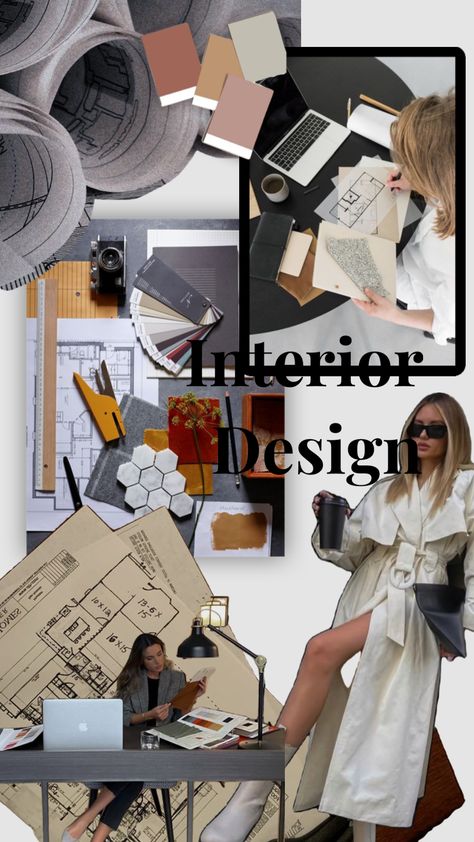 Interior design career mood board #interiordesignmoodboard #interiordesigner #interiordesign #careergirly #careervisionboard Architect School Aesthetic, Interior Design Vision Board, Luxury Living Room Interior, Interior Design Major, Architecture Career, Interior Design Portfolio Layout, Interior Design Jobs, Interior Design Career, Interior Design Principles