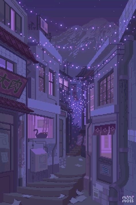 Pixel City, Pixel Art Landscape, Pixel Art Background, Pixel Animation, Arte 8 Bits, 8bit Art, Cool Pixel Art, Instagram Prints, Japon Illustration