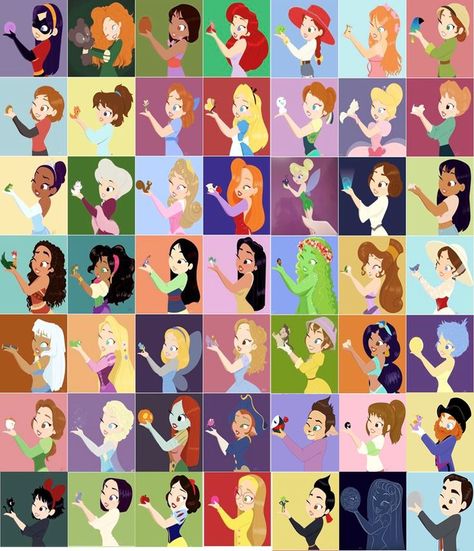 cosas lindas clau tellez | Disney fan art, Disney princess drawings, Princess drawings Fan Art Disney, Disney Pop Art, Disney Doodles, Disney Character Drawings, Disney Character Art, Disney Cuties, Cute Disney Pictures, Disney Collage, Disney Wall