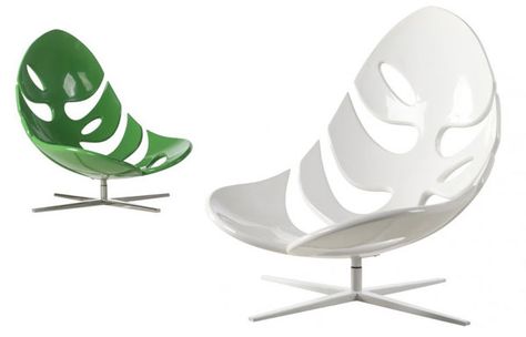 Autumn Inspiration: 10 Modern Leaf-Inspired Chair Designs Leaves Cartoon, Furniture Design Sketches, Eco Friendly Furniture, Monstera Leaves, Eames Chairs, Art Chair, Retail Design Blog, Chaise Design, Autumn Inspiration