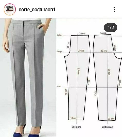 Linen Pants Pattern, Trouser Pants Pattern, Como Fazer Short, Men Pants Pattern, Women Pants Pattern, Mens Sewing Patterns, Projek Menjahit, Clothing Pattern Design, Trousers Pattern