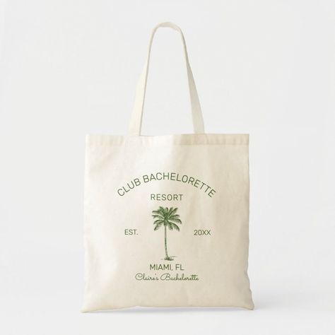 Club Bachelorette Palm Beach Destination Wedding Tote Bag - Bachelorette Party Favors gifts Shake Ya Palm Palms Bachelorette, Palm Beach Bachelorette Theme, Bachelorette Inspo Beach, Palm Springs Bachelorette Theme, West Palm Beach Bachelorette Party, Bachelorette Cancun, Beach Merchandise, Palm Beach Bachelorette, Cancun Bachelorette