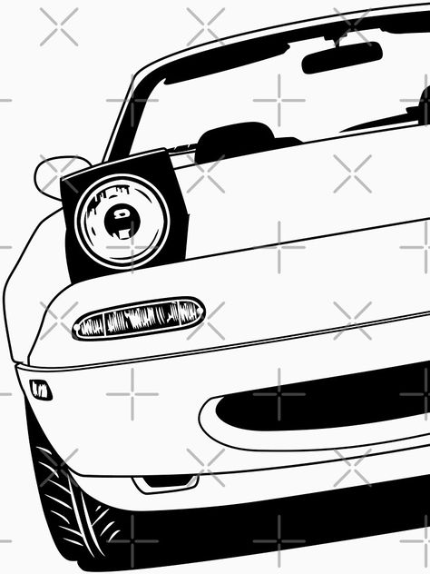 "Mazda MX5 NA Mk1 Best Shirt Design" T-shirt by CarWorld #Aff , #Aff, #NA, #Mazda, #shirt, #CarWorld Mazda Rx5, Simple Car Drawing, Corvette Art, Mx5 Na, Accessories Organization, Mazda Miata Mx5, Wallpaper Car, Car Dream, Car Organization