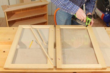 Glass cabinet door routing Upstairs Hallway Storage, Diy Glass Cabinet Doors, Panel Doors Diy, Cube Hack, Making Cabinet Doors, Cabinet Door Router Bits, Bathroom Cabinet Doors, Ceiling Styles, Hemnes Bookcase