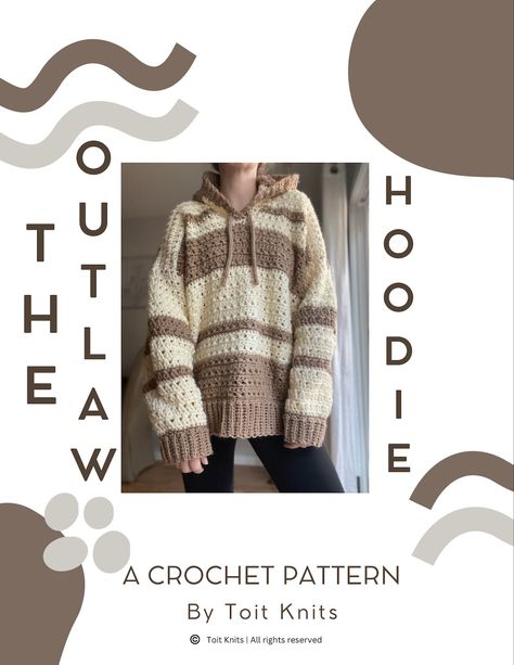 Dive into our ultimate collection of crochet hoodie patterns and find your next project. This comprehensive roundup includes patterns ranging from kid-friendly designs to adult sizes, ensuring everyone in the family can enjoy a handmade hoodie. Each pattern comes with detailed crochet instructions and styling tips. Crochet Hoodie, Crochet Mignon, The Outlaw, Pull Crochet, Hoodie Pattern, Crochet Design Pattern, Crochet Fashion Patterns, Crochet Clothes Patterns, Fun Crochet Projects