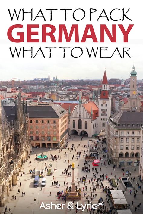 In this guide, you’ll find what to wear in Germany, as well as what NOT to bring, and answers to other key Germany FAQs. | Asher & Lyric Going To Germany, Germany October Outfit, September In Germany Outfits, German Travel Outfits, Germany Fashion Fall, Germany In March Outfits, Germany Travel Outfits Winter, Fall In Germany Outfits, Packing For Germany In Fall