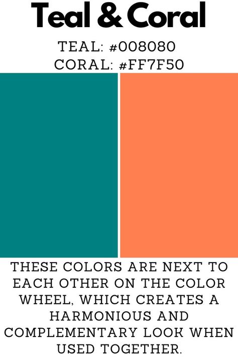 Color Combinations, Color Matches, Strong Combos Coral Color Combinations, The Color Wheel, Teal Coral, Ppt Design, Colour Board, Color Wheel, Complementary Colors, Season Colors, Coral Color