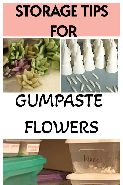 Storage tips for gumpaste flowers, with photos of gumpaste succulents and gumpaste calla lilies, plus storage bins for gumpaste flowers Professional Cake Decorating, Home Cake, Edible Cake Decorations, Cake Hacks, Gumpaste Flowers, Cookie Business, Flower Business, Gum Paste Flowers, Fondant Decorations