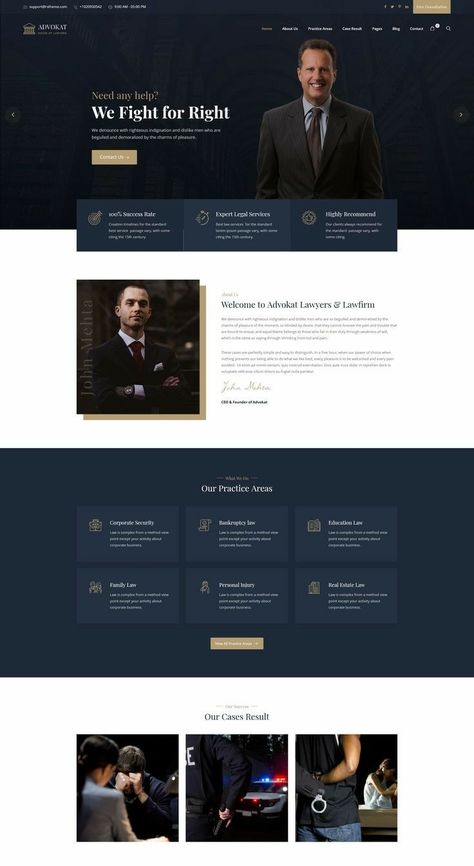 Lawyer Website Design, Law Firm Website Design, Business Website Design Templates, Lawyer Website, Corporate Website Design, Real Estate Website Design, Design Sites, Landing Page Inspiration, Business Website Design