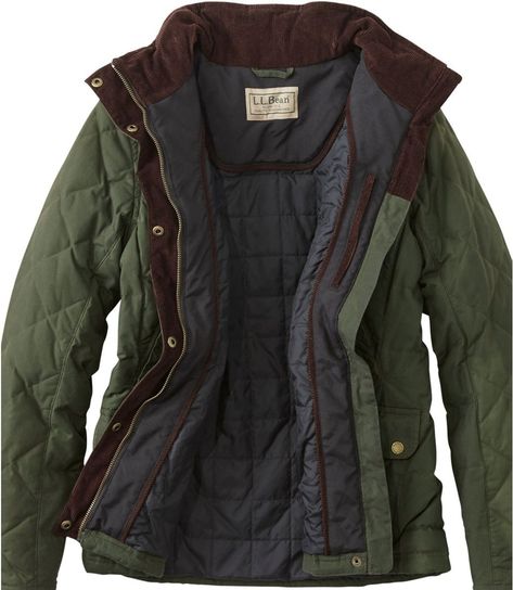 Women's L.L.Bean Upcountry Waxed-Cotton Down Jacket | Insulated Jackets at L.L.Bean How To Have Style, Down Jackets, Coffee Bean, Waxed Cotton, L L Bean, Outerwear Women, Preppy Style, Winter Women, Quality Clothing