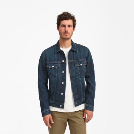 Blue Denim Jacket Outfit Men, Blue Denim Jacket Outfit, Denim Jacket Men Outfit, Jacket Outfit Men, Dark Blue Denim Jacket, Mens Denim Jacket, Men's Denim Style, Denim Shorts Outfit, Denim Jacket Outfit