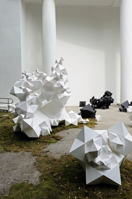 Tenebris+ Venice Biennale, Sculpture Installation, Paper Sculpture, Land Art, Public Art, Art Plastique, Geometric Art, Exhibition Design, Installation Art