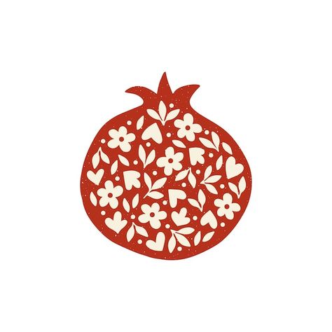 Pomegranate Drawing, Pomegranate Tattoo, Pomegranate Art, Persian Calligraphy Art, Pomegranate Design, Fabric Stamping, Hand Drawn Vector Illustrations, Modern Print, Hand Drawn Vector