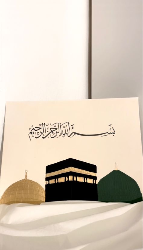 The three holiest Mosques🕋 Personalized artwork by me #islam #artist #art #islamicreminders #islamicartwork #acrylicpainting Acrylic Islamic Art, Painting Ideas Calligraphy, Islamic Art On Canvas, Islam Canvas Painting, Islam Calligraphy Art, Islam Art Painting, Islamic Painting Ideas On Canvas, Canvas Painting Ideas Islamic, Islamic Decorations Art