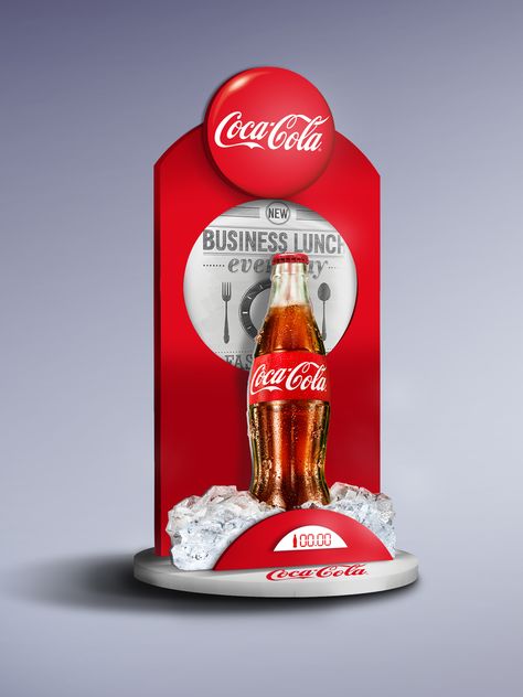 This Picture is from the Internet, if infringement, please PM me to delete it.Thanks! POSM for Coca-Cola on Behance Standee Design, Pos Design, Retail Design Display, Point Of Sale Display, Pos Display, Acrylic Display Stands, Bottle Display, Cosmetic Display, Exhibition Stand Design