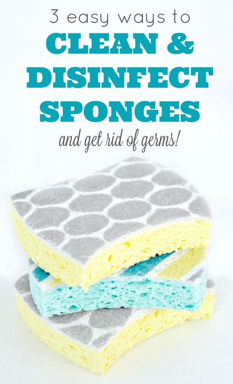 3 Easy Ways To Clean and Disinfect Sponges and get rid of germs in your kitchen! Mold In Bathroom, Corned Beef Brisket, How To Clean Silver, Apartment Decoration, Clean Microwave, Glass Cooktop, Kitchen Sponge, Household Cleaning Tips, 2 Ingredient