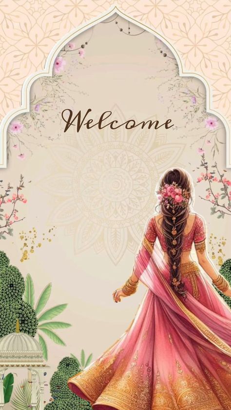 Wedding Illustration Card, Couple Illustration Wedding, Hindu Wedding Invitation Cards, Indian Invitation Cards, Indian Invitations, Digital Wedding Invitations Design, Marriage Invitation Card, Indian Wedding Invitation Card Design, Hindu Wedding Invitations