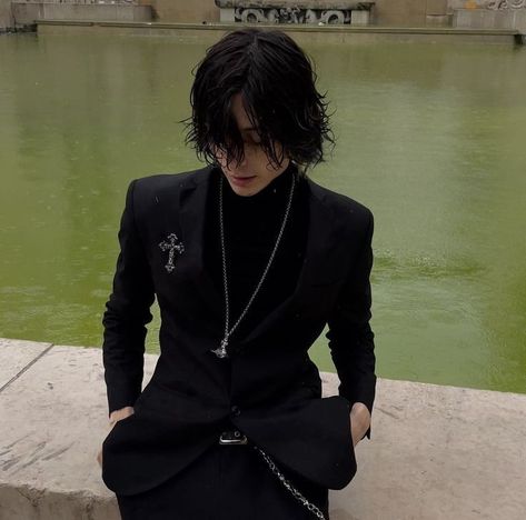 Guys Prom Outfit, Emo Prom, Goth Male, Heir Of Atticus, Gothic Outfit, Vampire Clothes, Atticus, Prom Outfits, Cool Fits