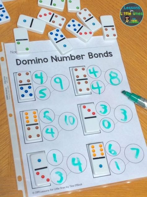 Here is a simple, fun way to practice number bonds in your math groups – use dominoes! Get the free printable page to use in your classroom #numberbondskindergarten #numberbondskindergartenfree #free #freebie Number Bond Activities, Number Bond, Number Bonds, Math Groups, Kindergarten Math Activities, Math Addition, Homeschool Math, Math Numbers, Math Stations