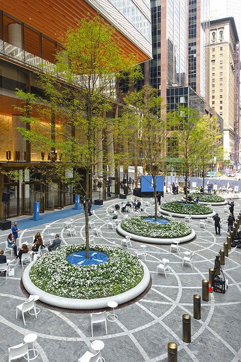 One Vanderbilt | PWP Landscape Architecture Landscape Plaza, One Vanderbilt, Commercial Landscape Design, Streetscape Design, Pavement Design, Landscape And Urbanism Architecture, Architecture Drawing Presentation, Plaza Design, Paving Design